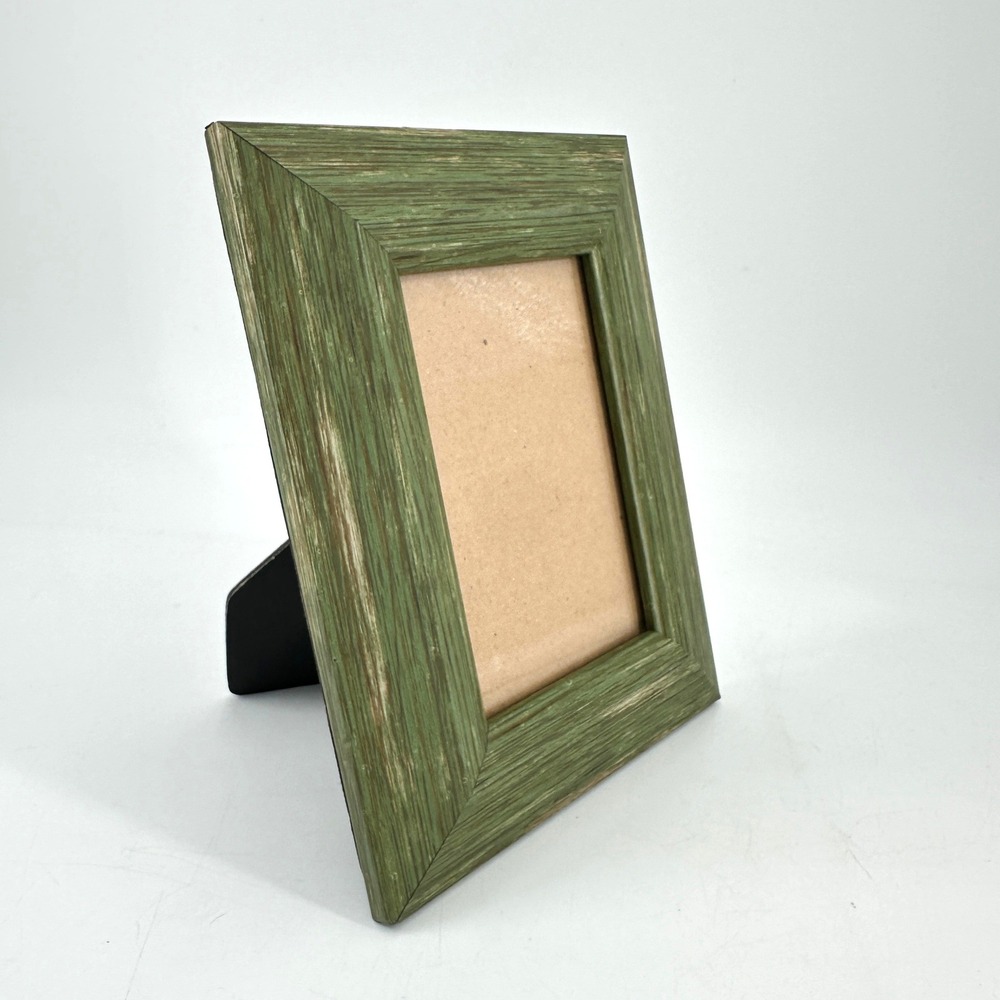 Sheffield Home 4x6 Picture Frame Distressed Green Rustic Wood Grain Cabin
